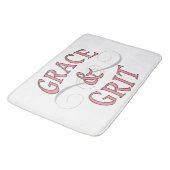 Grace & Grit in roze en grijs Badmat (Gekanteld)