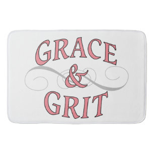 Grace & Grit in roze en grijs Badmat