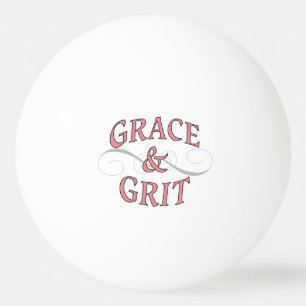 Grace & Grit Woorden in roze en grijs Pingpongballen