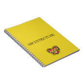 Grace Heart Yellow Notitieboek (Rechterzijde)