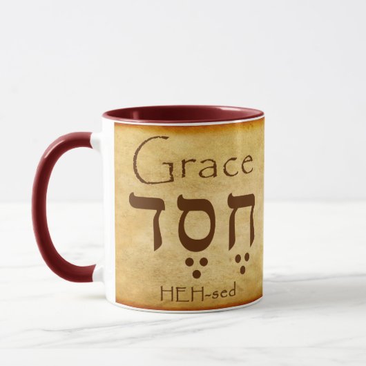 GRACE HEBREW MUG (Gauche)