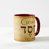 GRACE HEBREW MUG (Devant droit)