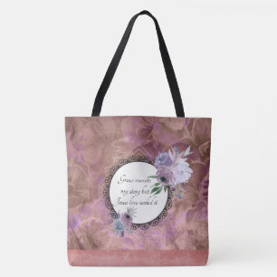 Grace herschreef mijn verhaal Floral tropisch Tas