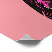 Grace in Pink: Afrikaanse erfgoedmuze Poster (Hoek)