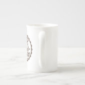 Grâce intemporelle : Elegant os Chine Mug avec sim (Dos)