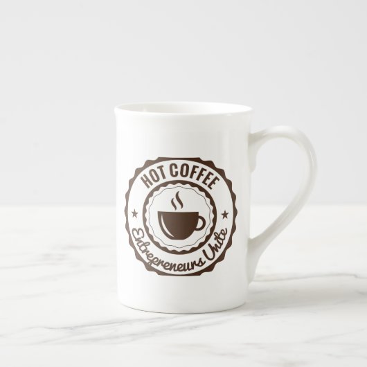 Grâce intemporelle : Elegant os Chine Mug avec sim (Droite)