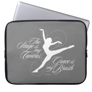 Grace is mijn penseel (dans) laptop sleeve