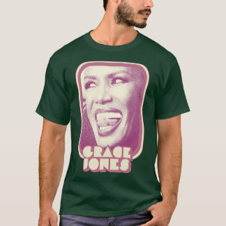 Grace Jones Retro Style jaren '80 esthetisch ontwe T-shirt