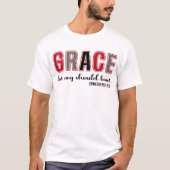 Grace Lest any should boast Christelijk T-shirt (Voorkant)