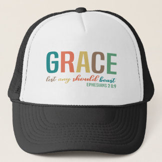 Grace Lest any should boast Christelijk Trucker Pet