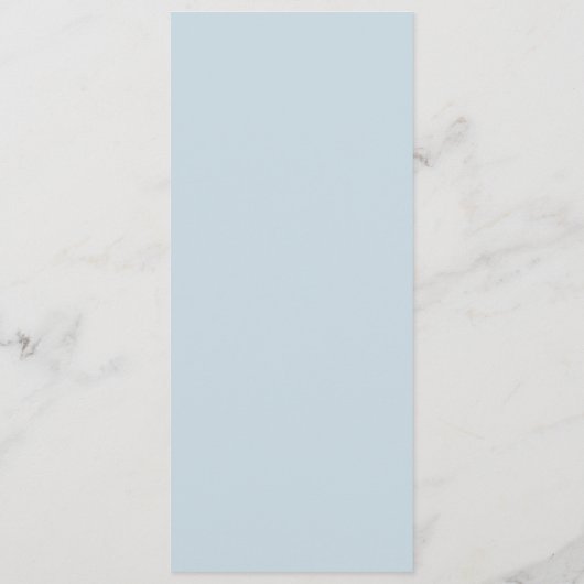 Grace Muted Blue Modern Wedding Menu (Achterkant)