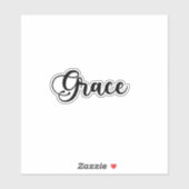 Grace Name - Handgeschreven kalligrafie Sticker (Vel)