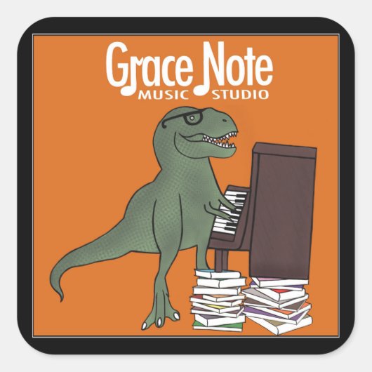 Grace Note Dinosaurus Stickers (Voorkant)