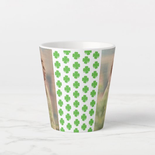 Grace Of Monaco / St Patrick"s Day Latte Mug (Devant)