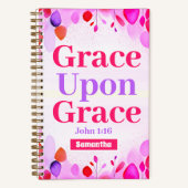 Grace on Grace Boho Christian Ado Girl Journal (Recto)