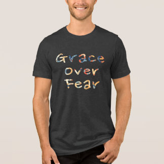 Grace Over Fear Mannen Tri-Blend Shirt