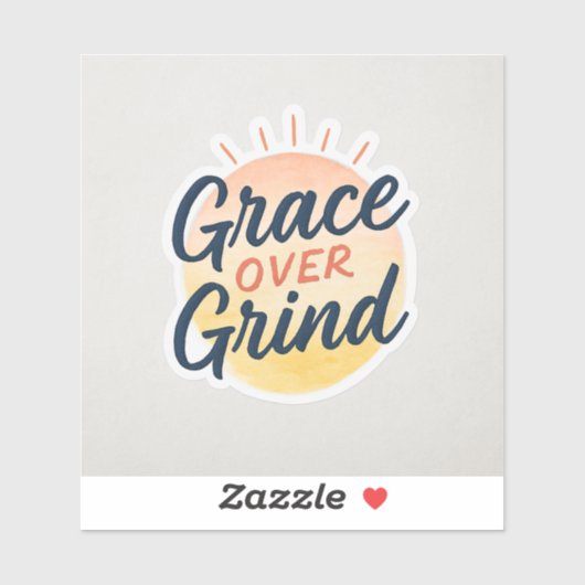 Grace Over Grind - FaithFuel Vinyl Sticker | Inspi (Feuille)