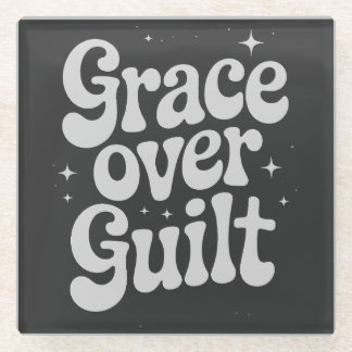 Grace Over Guilt Glazen Onderzetter