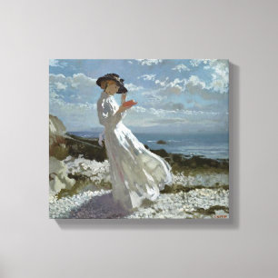 Grace Reading at Howbay Orpen Canvas Print