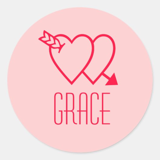 Grace Ronde Sticker (Voorkant)