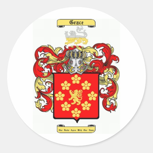 Grace Ronde Sticker (Voorkant)