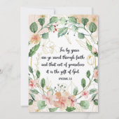 Grace Saved Quote, Ephesians 2:8, Scripts, Bijbel (Voorkant)