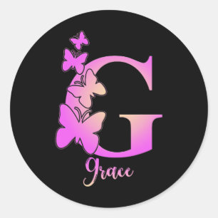 Grace school inspiratie ronde sticker