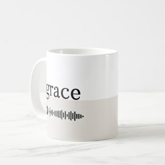 Grace + Spotify-afspeellijst Koffiemok (Voorkant links)