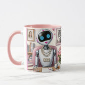 Grace the Robot – Sparkle en Syntax aan haar burea Mok (Links)