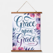Grace Upon Grace Christelijk Wall Hangend Wandkleed (Voorkant)