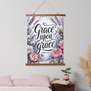 Grace Upon Grace Christelijke vrouwen Wall Hangend Wandkleed