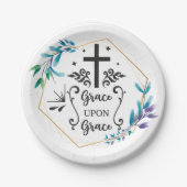 Grace Upon Grace Papieren Bordje (Voorkant)