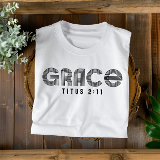 Grace voor mannen en vrouwen Christelijk T-shirt