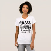 Grace Wins Every Time Ephesians 2:8 Tee T-shirt (Voorkant volledig)
