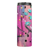 Grace Yourself Abstracte Tumbler Inspirerend Thermosbeker (Achterkant)