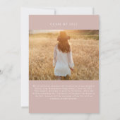 Graceful Arch Graduation Faire-part (Dos)