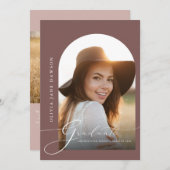 Graceful Arch Graduation Faire-part (Devant / Derrière)