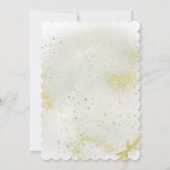 Graceful avec Soft green baptism invitation (Dos)