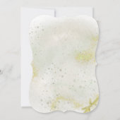 Graceful avec Soft green baptism invitation (Dos)