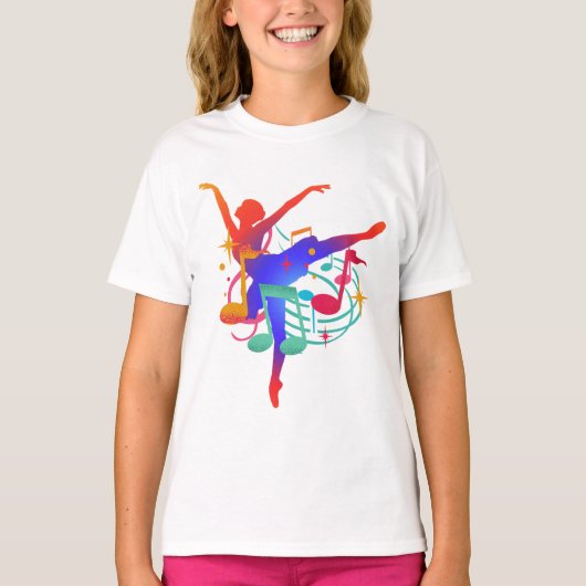 Graceful Ballerina Art – Dance and Expression  T-shirt (Voorkant)
