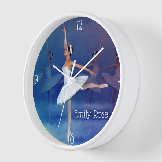 Graceful Ballerina in White Tutu and Ribbon Shoes (Hoek)