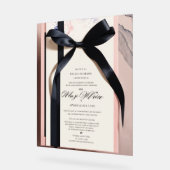 "Graceful Beginnings: een elegante bruiloft welkom Acryl Bord (Hoek)