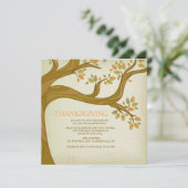 Graceful Branches Herfst Invitation Kaart (Staand voorkant)