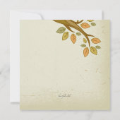 Graceful Branches Herfst Invitation Kaart (Achterkant)