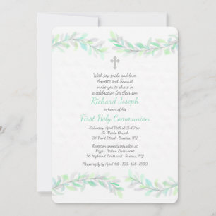 Graceful Branches Religieuze Uitnodiging