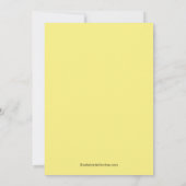 Graceful Bridal Shower Invitation Jaune (Dos)