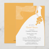 Graceful Bride Bridal Shower Invitation Beeswax Kaart (Voorkant / Achterkant)