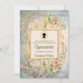 Graceful Chic Regency Era Quinceanera Uitnodiging (Voorkant)
