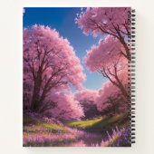 Graceful Dans van Sakura aan de rivier Notitieboek (Achterkant)