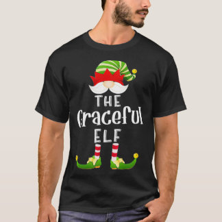 Graceful Elf Group Kerstmis Funny Pajama Party T-shirt